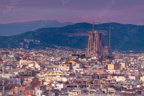 Obraz na płótnie Beautiful Barcelona, Spain 2020 w salonie