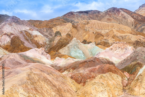 National Park Death Valley, Artist's palette. Colored mountains.