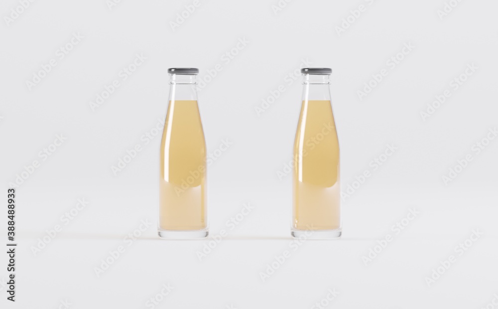 Apple Juice Bottles Mockup 3D Illustration
Apple Juice Bottles Mockup 3D Illustration