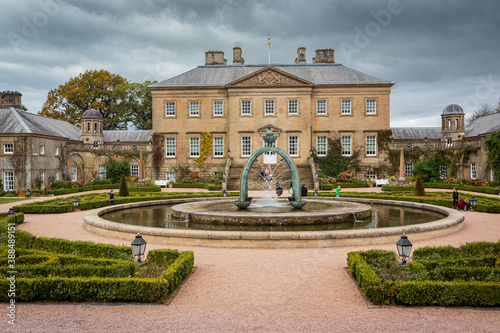 Stately home with fountain photo