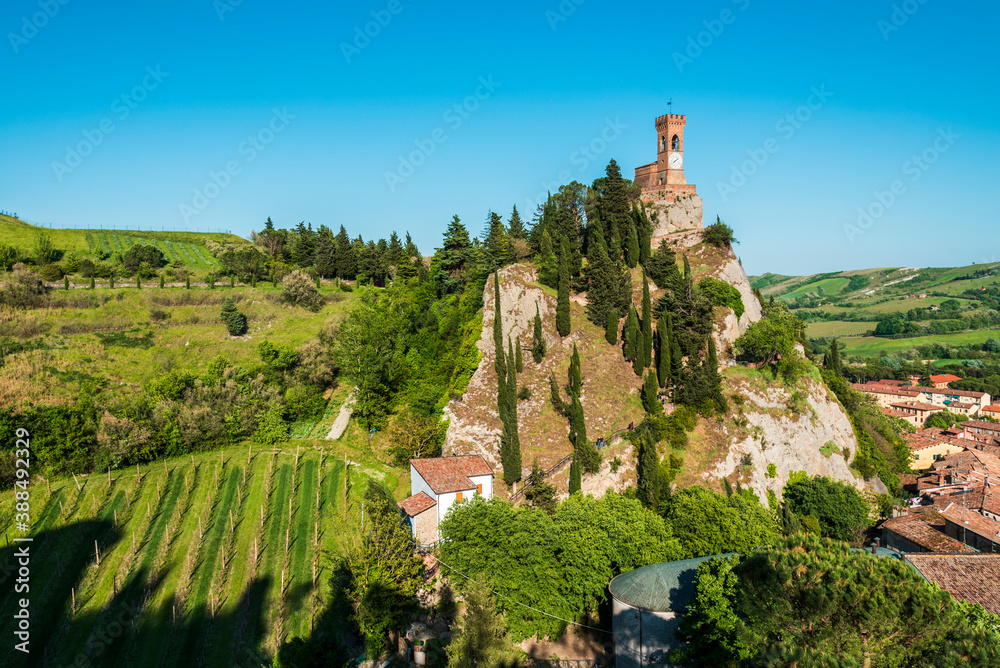 Brisighella, a town nestled in the hills of Romagna.