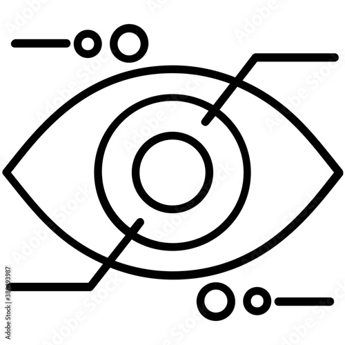 
A lense in a focus, conceptual smart lenses
