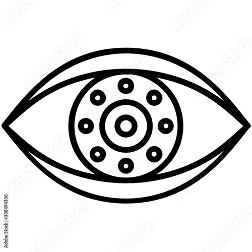 
A lense in a focus, conceptual smart lenses
