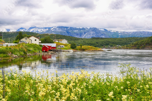 Saltstraumen current, Norway photo