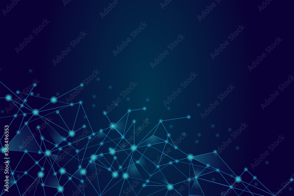 Network abstract connection isolated on blue background. Network technology background with dots and lines. Ai background. Modern abstract concept. Ai vector, network technology Network abstract connection isolated on blue background. Network technology background with dots and lines. Ai background. Modern abstract concept. Ai vector, network technology