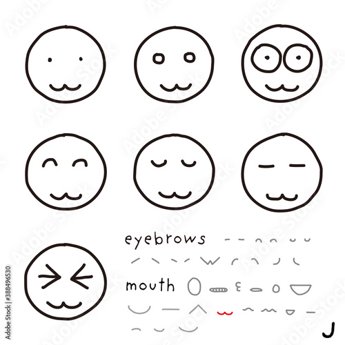 hand-drawn facial expression icon_00_j