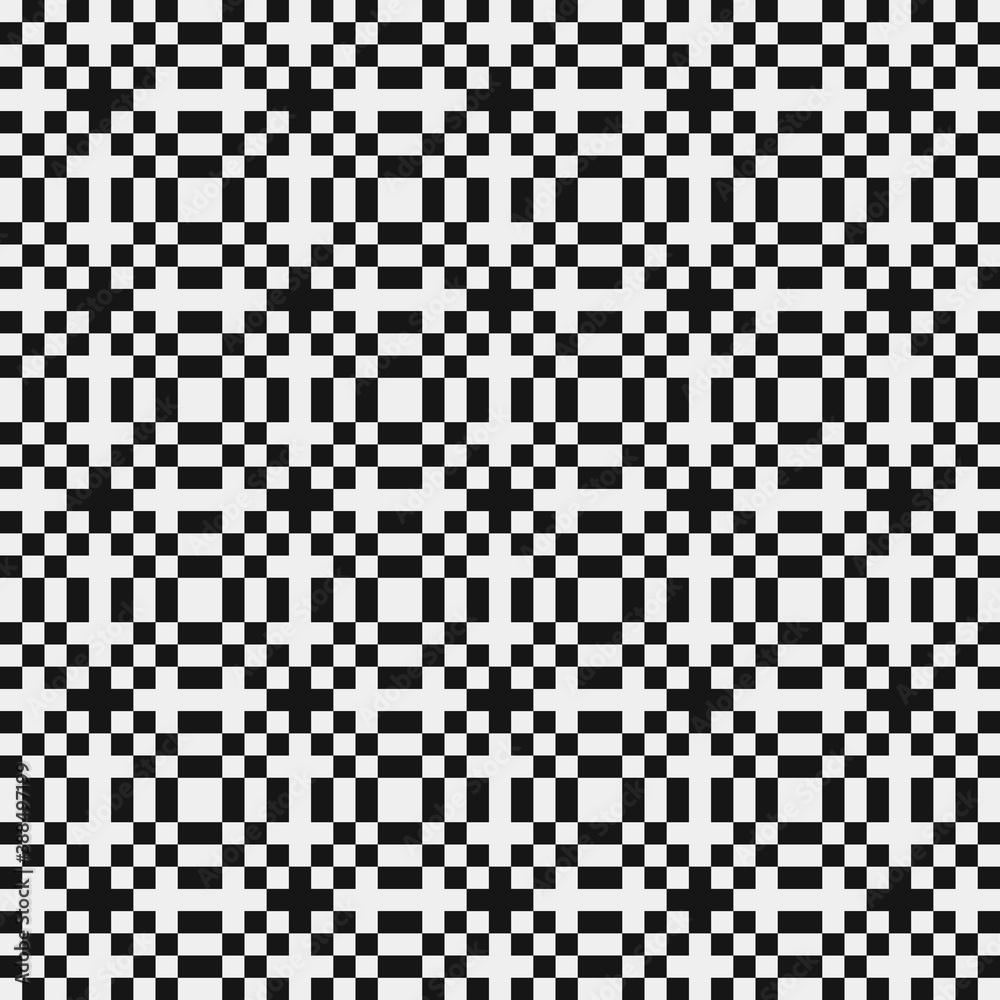 Fototapeta premium Abstract Cross Pattern Dots Logo generative computational art illustration