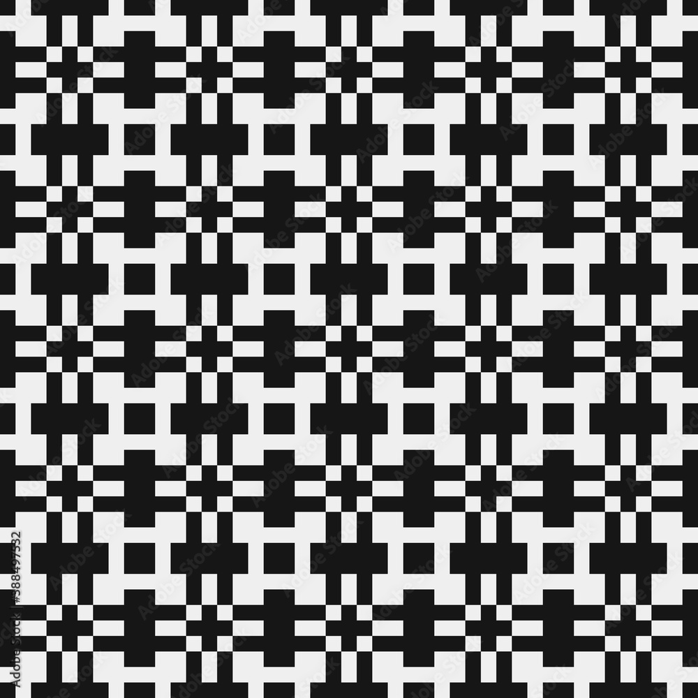 Fototapeta premium Abstract Cross Pattern Dots Logo generative computational art illustration