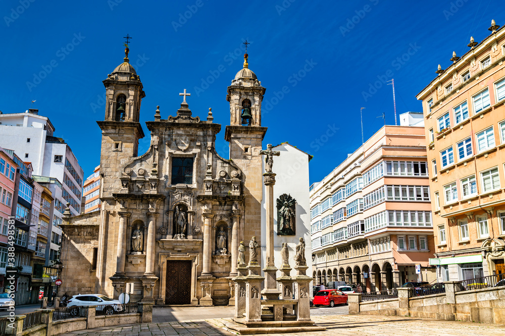 San Jorge Church in A Coruna - Galicia, Spain