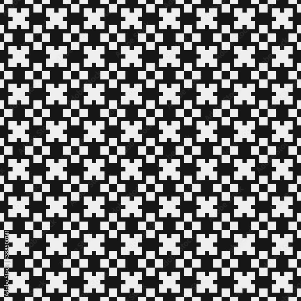 Fototapeta premium Abstract Cross Pattern Dots Logo generative computational art illustration