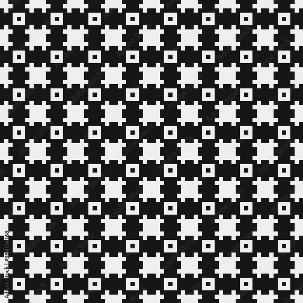 Fototapeta premium Abstract Cross Pattern Dots Logo generative computational art illustration