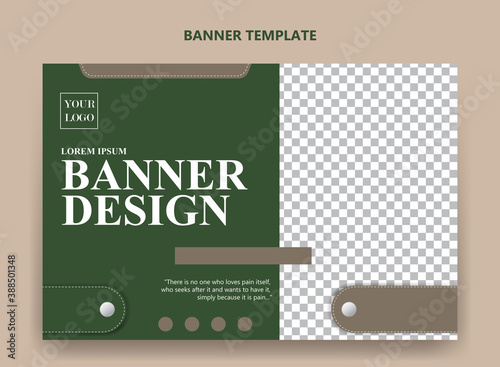 Minimalist banner template design, good for your design photo