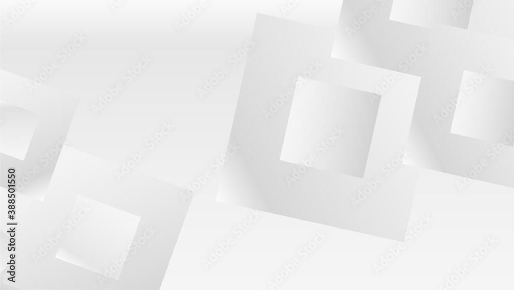 Modern white geometry background vector