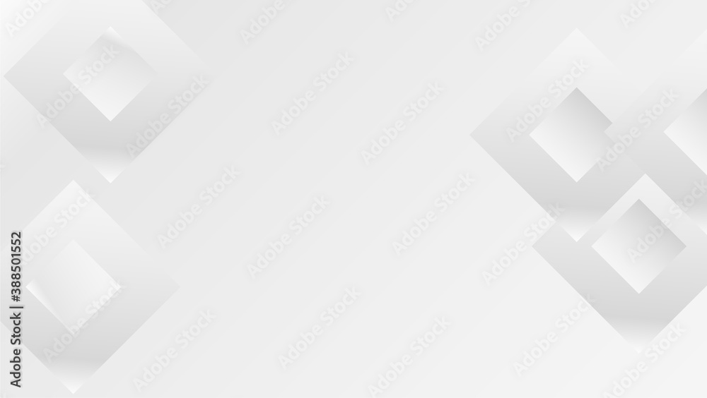 Fototapeta premium Modern white geometry background vector