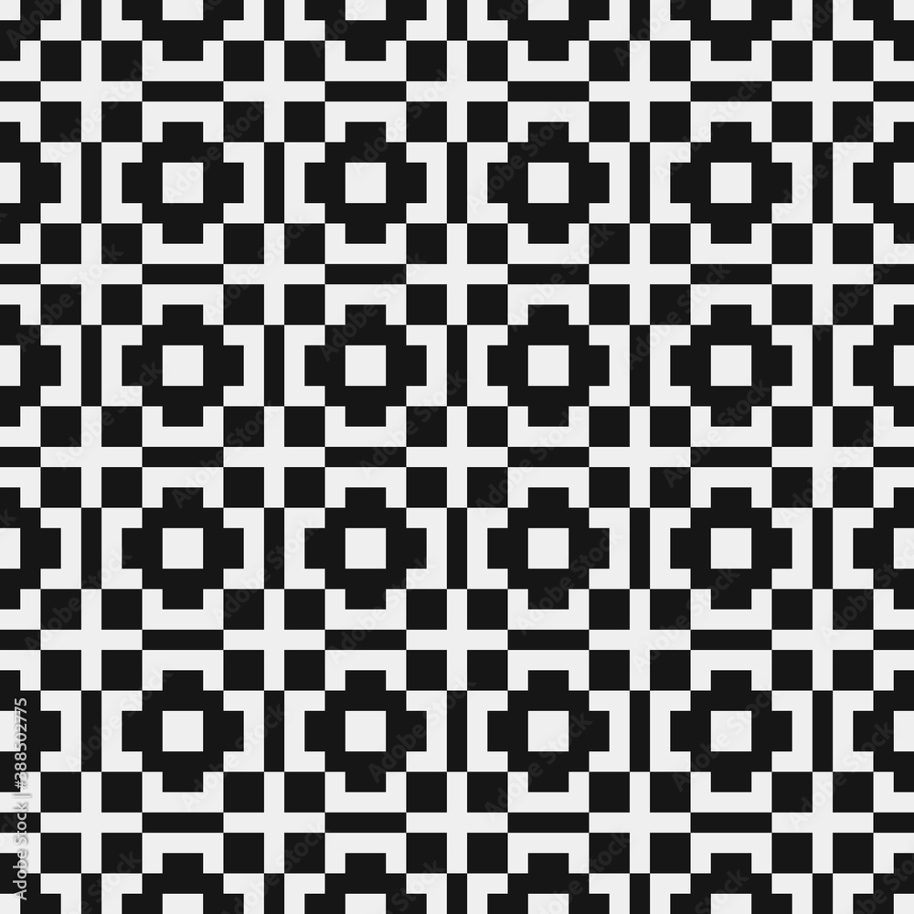 Fototapeta premium Abstract Cross Pattern Dots Logo generative computational art illustration