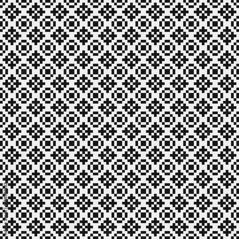 Abstract Cross Pattern Dots Logo generative computational art illustration