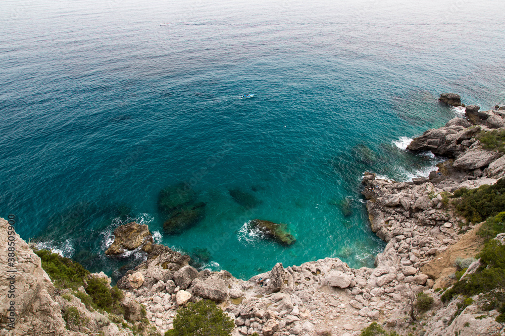 view of the sea fron the top of capri view of the sea fron the top of capri