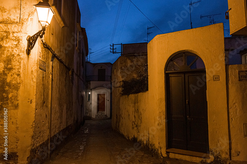 narrow street in the town