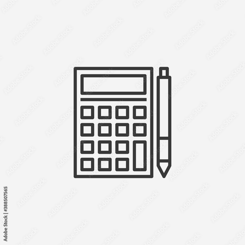 Calculation icon isolated on background. Calculator symbol modern, simple, vector, icon for website design, mobile app, ui. Vector Illustration Calculation icon isolated on background. Calculator symbol modern, simple, vector, icon for website design, mobile app, ui. Vector Illustration