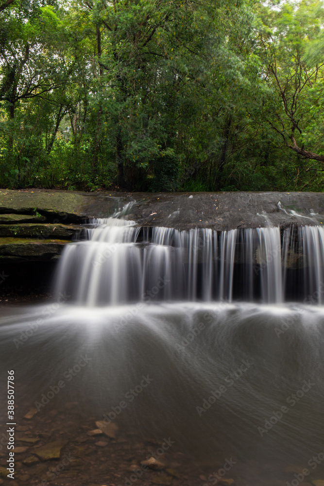 Close-up view of Terry's Creek waterfall, Sydney, Australia.