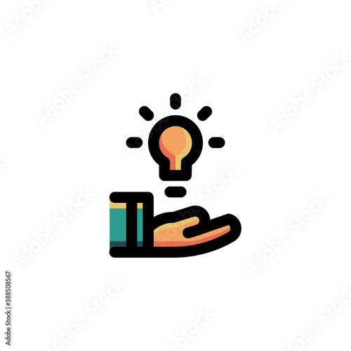 Bring Idea Icon. Business Icon Set Vector Logo Symbol.

