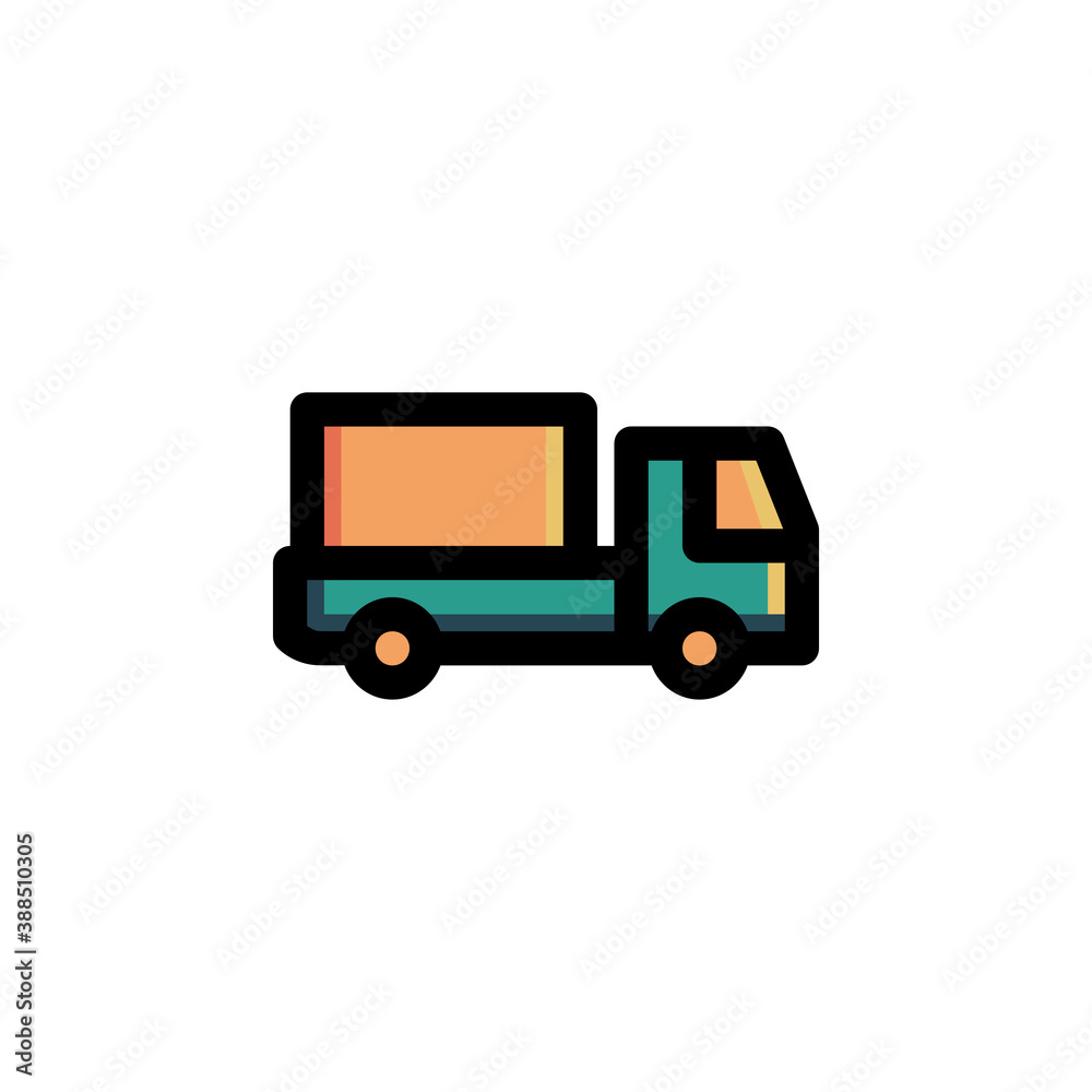 Delivery, Shipping Icon. Business Icon Set Vector Logo Symbol.
