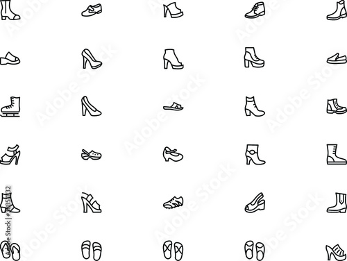 
Shoes Vector Line Icons 