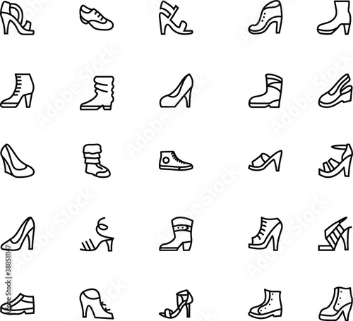 
Shoes Vector Line Icons 