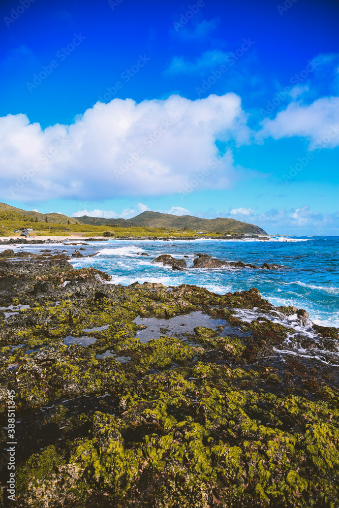 East Honolulu coastline, Wawamalu Beach Park, Oahu, Hawaii