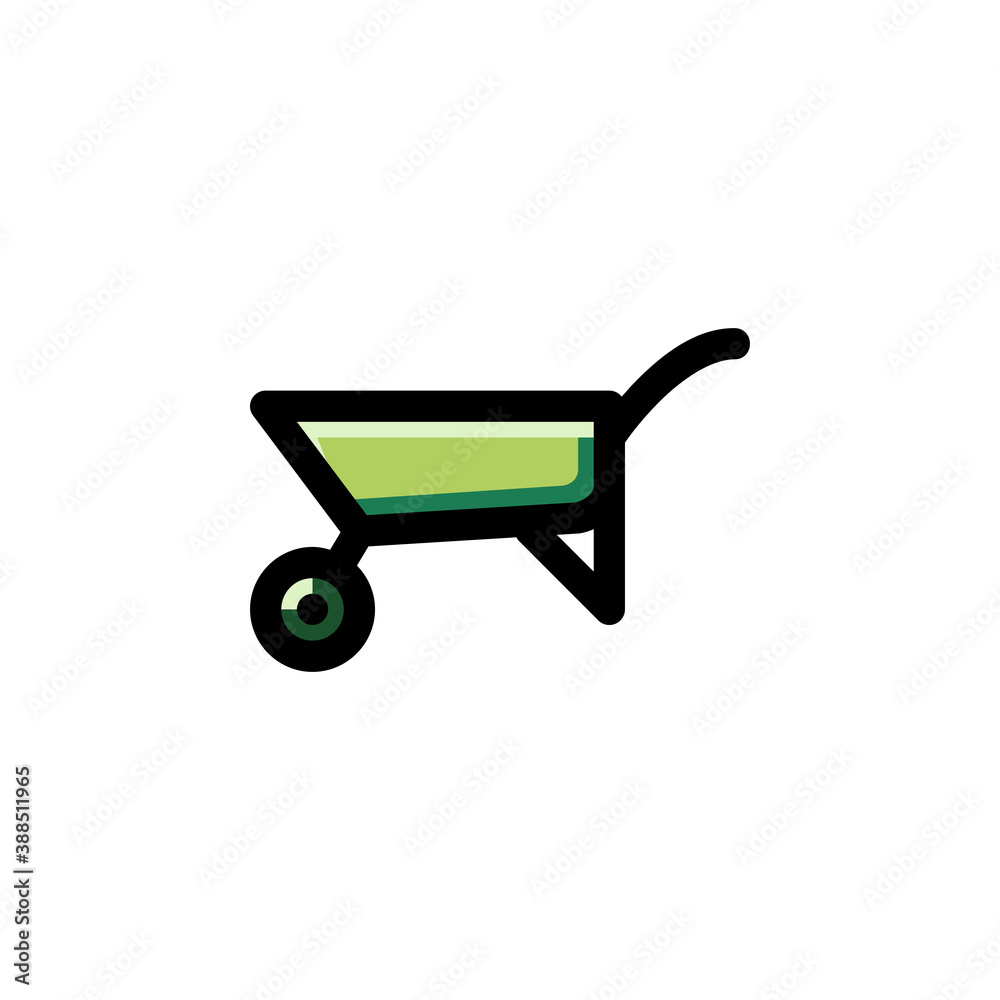 Wheelbarrow, Hand Truck Equipment for Agriculture, Farming & Construction Icon
Wheelbarrow, Hand Truck Equipment for Agriculture, Farming & Construction Icon