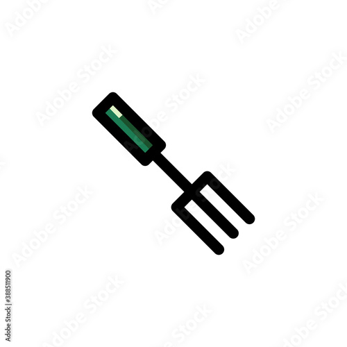 Fork, Tools for Gardening Icon 
