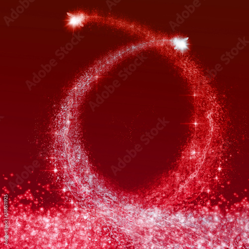 Red Christmas and New Year background