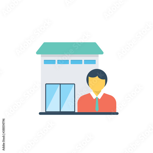 
A person with house, property owner or real estate broker

