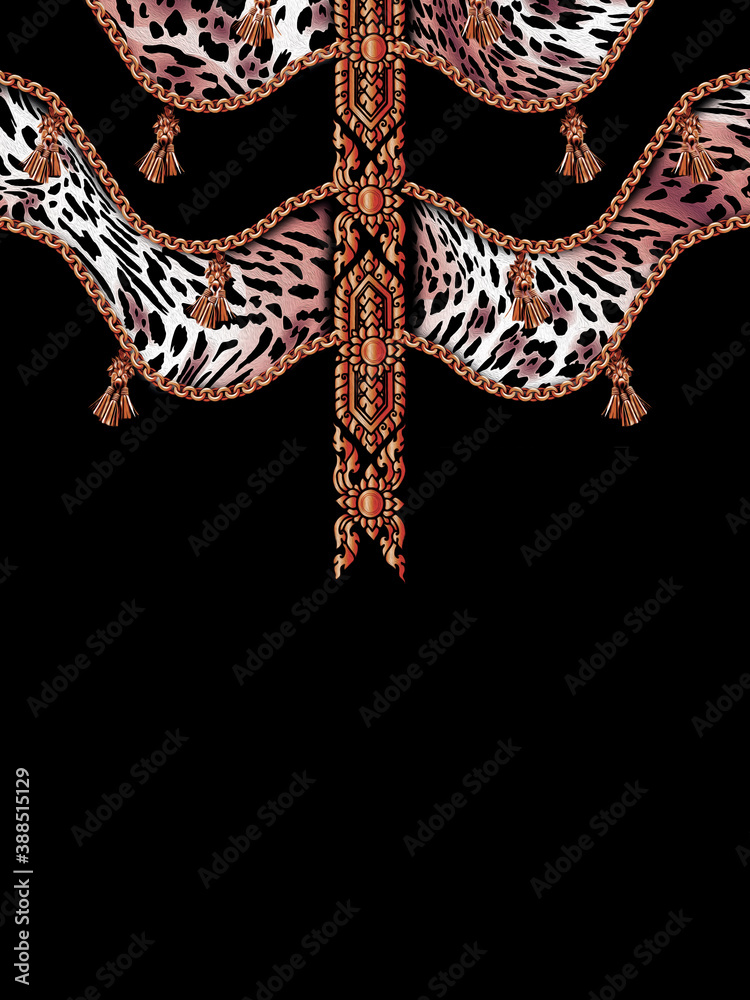 Obraz premium abstract leopard print texture design