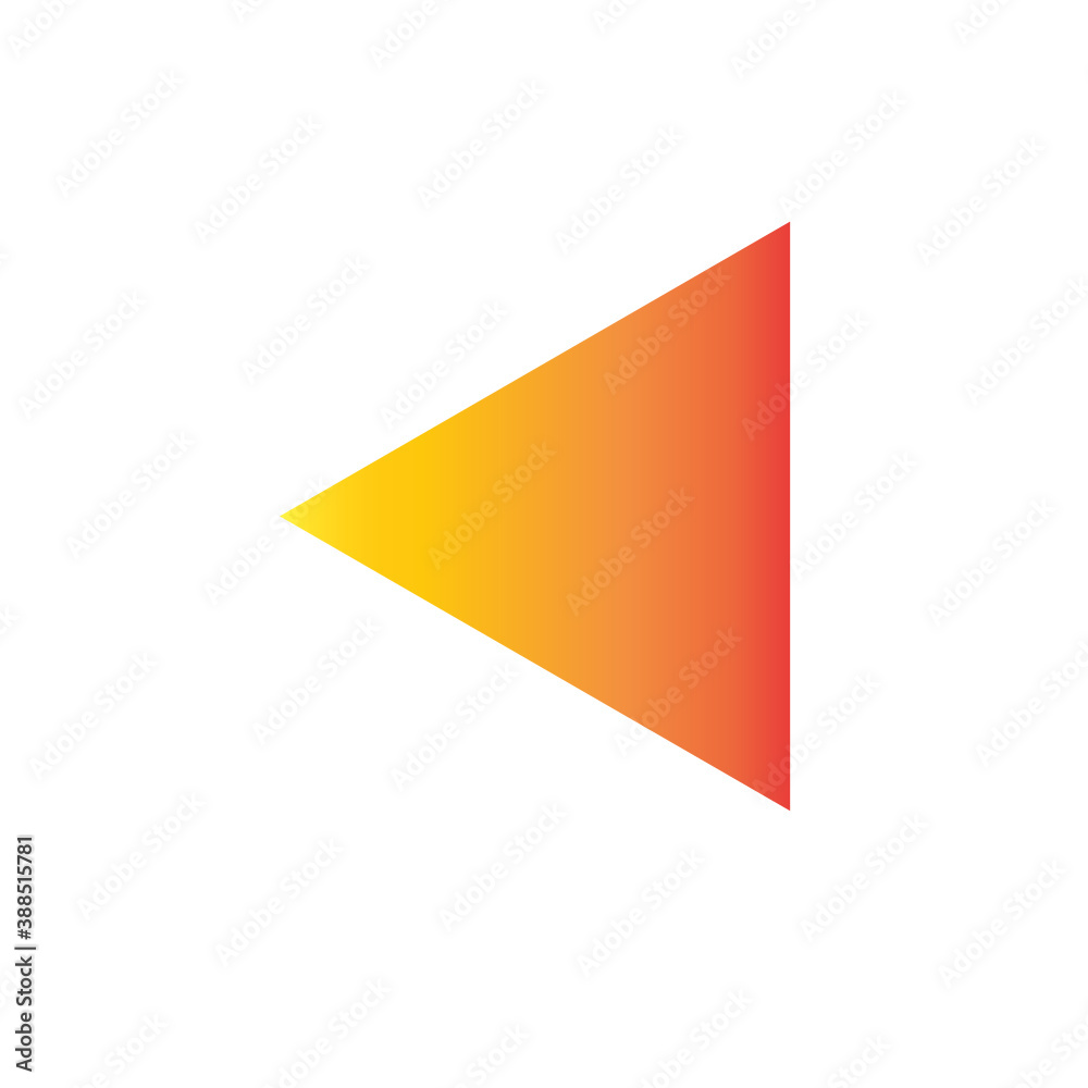 Orange left the arrow icon picture. Vector picture. Orange left the arrow icon picture. Vector picture.