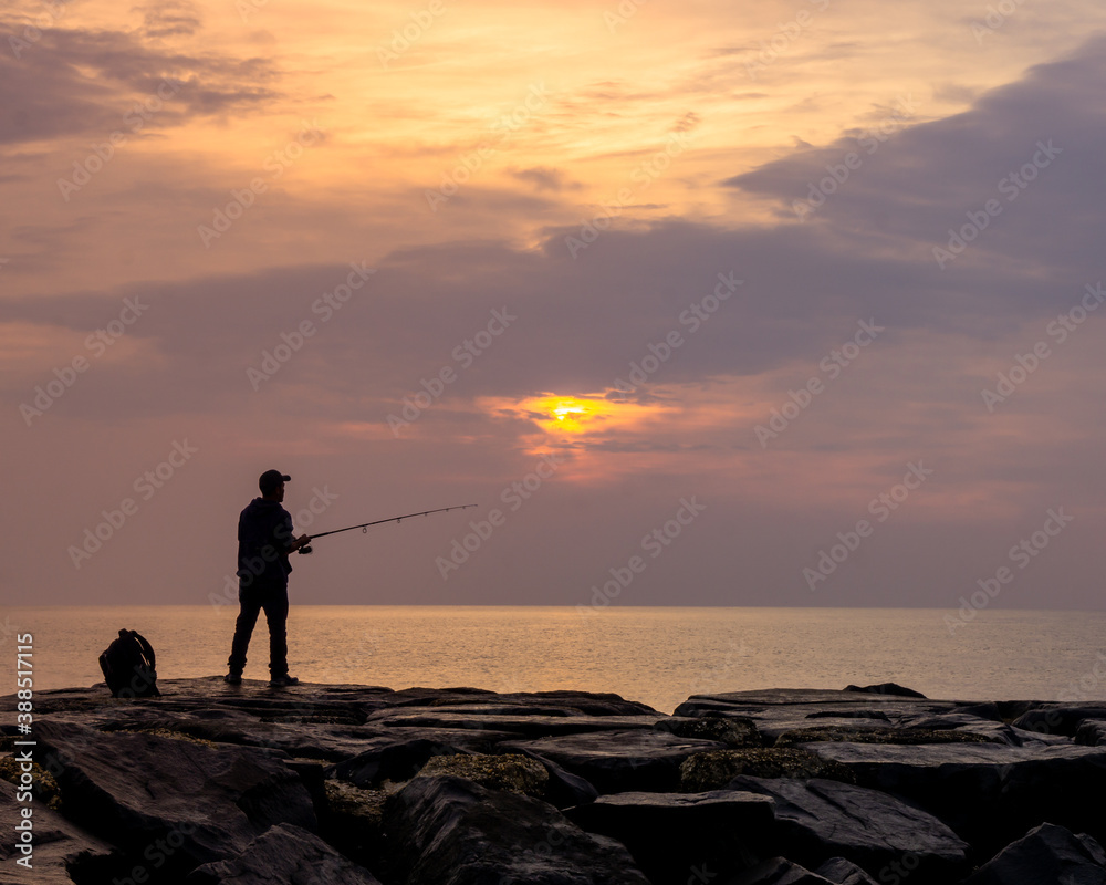 Asbury Park, NJ / United States - Oct. 11, 2020: a landscape of