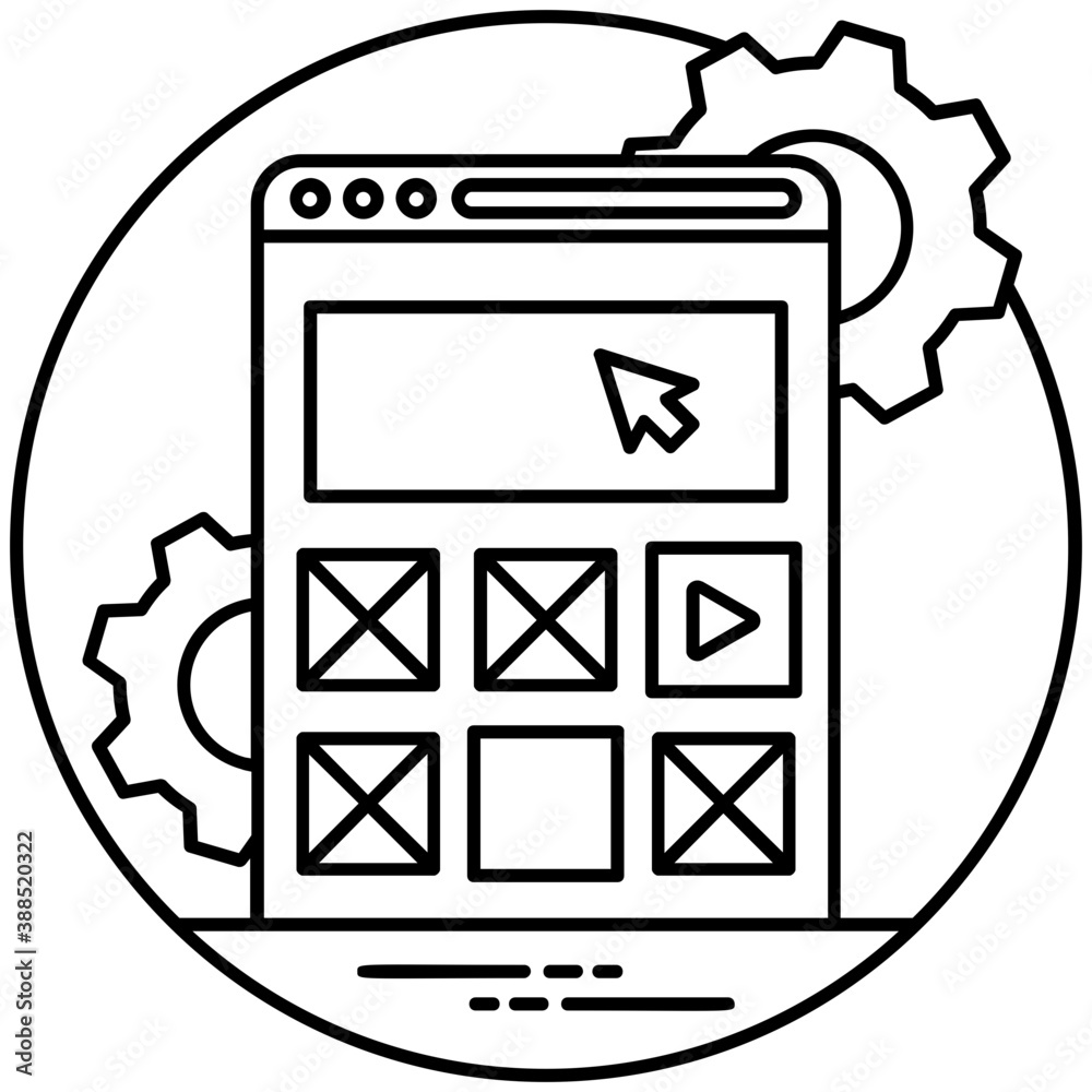 Searching lens, gear, and cloud in an icon depicting search engine optimization
Searching lens, gear, and cloud in an icon depicting search engine optimization
