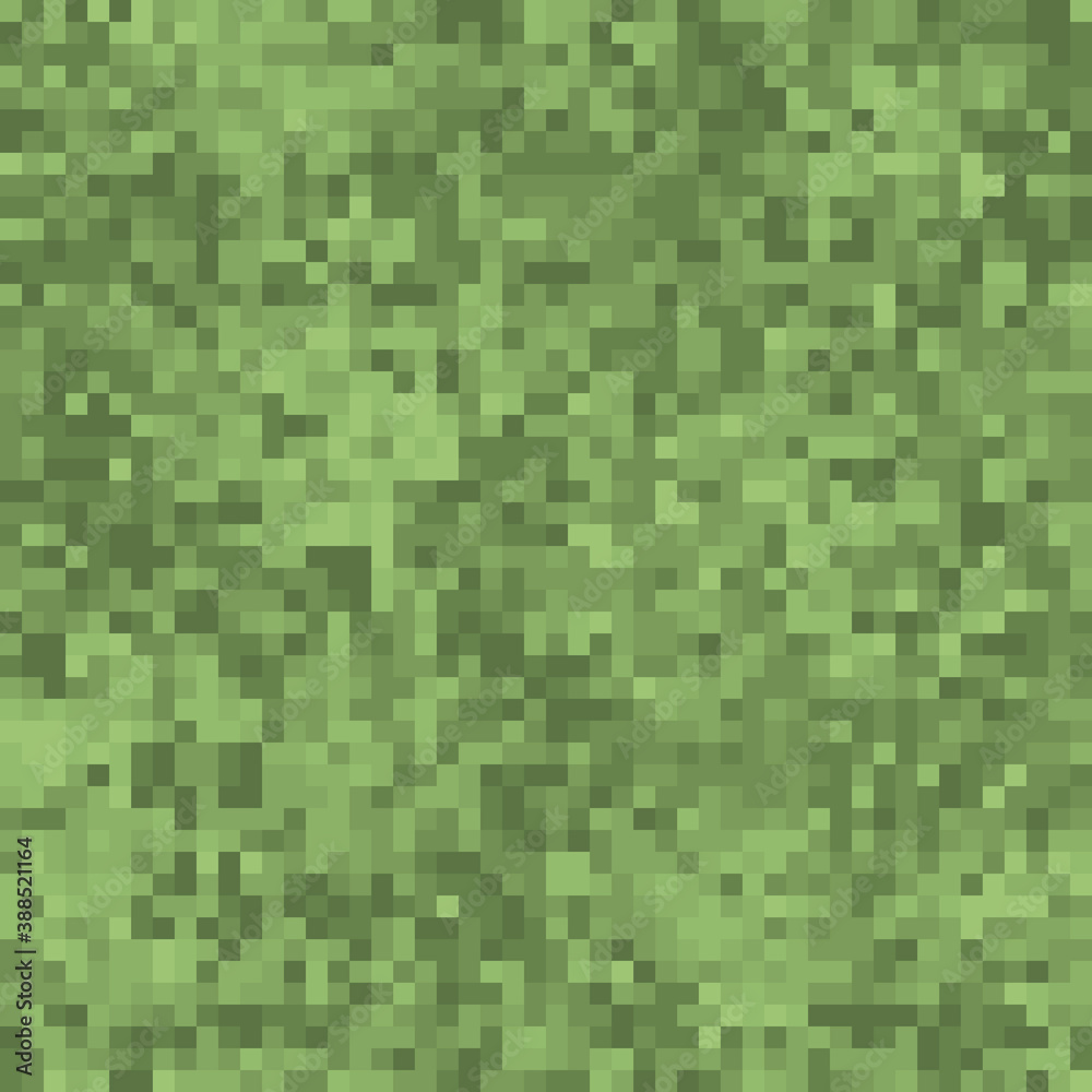 Fototapeta premium Texture pixel art. Green pixel art.
