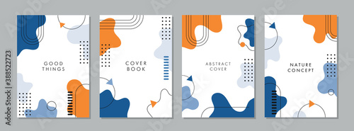 Set of abstract geometric templates. Universal cover Designs for Annual Report, Brochures, Flyers, Presentations, Leaflet, Magazine.