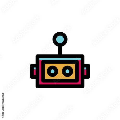Robot, Robotics, Electronics, Machine Engineering Science Icon
