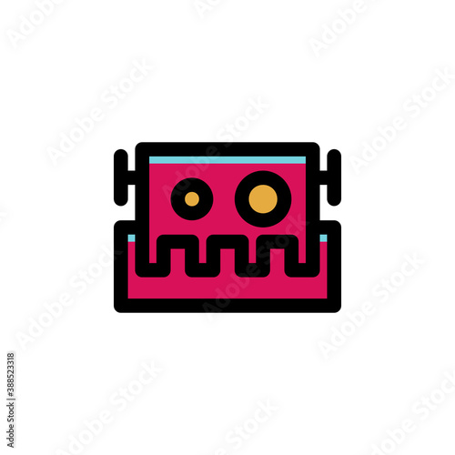 Robot, Robotics, Electronics, Machine Engineering Science Icon
