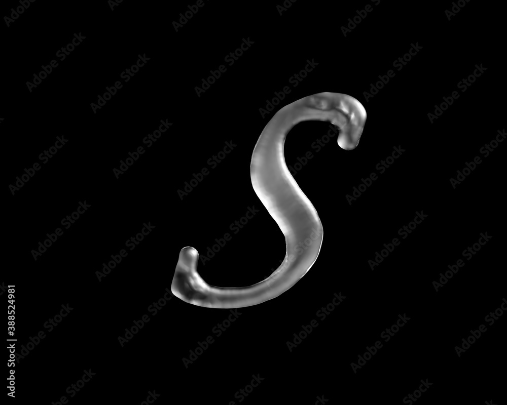 液体の文字,S 液体の文字,S