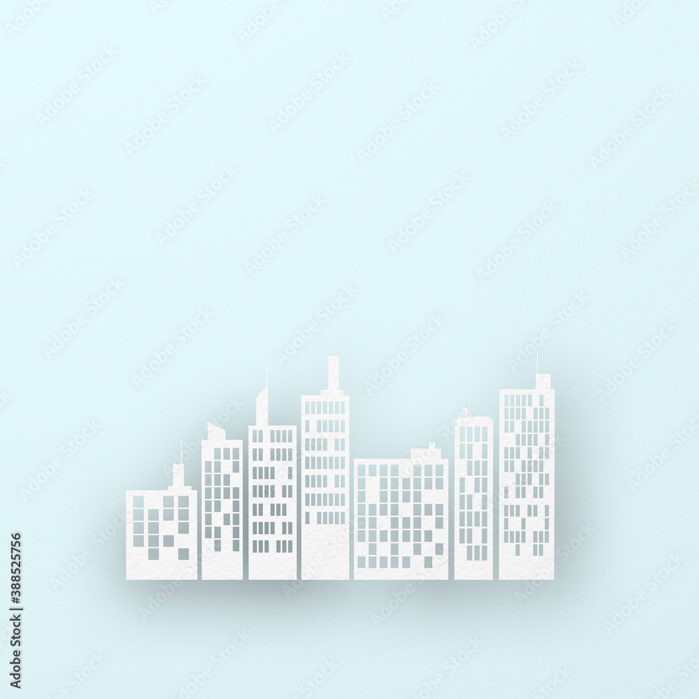 Fototapeta premium 紙の町並