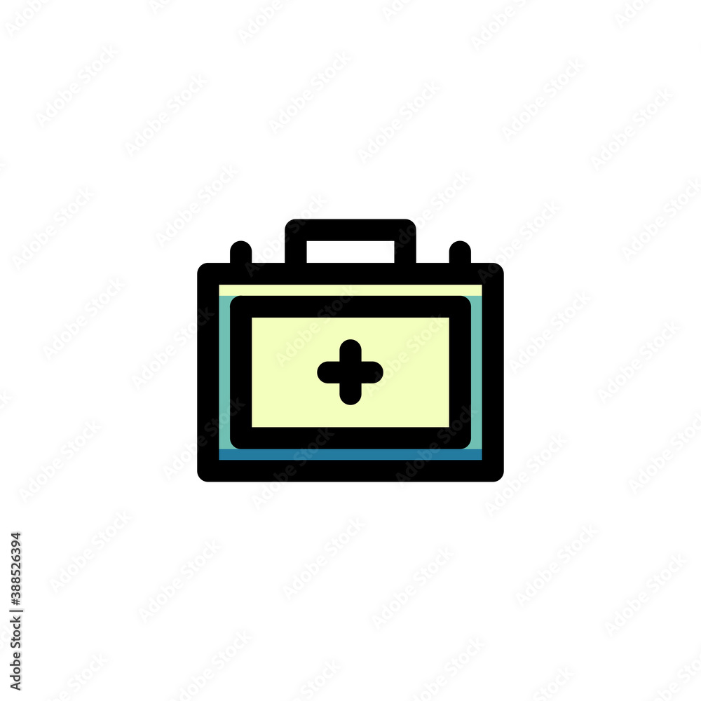 Icon Logo Vector Illustration. First Aid Kit. Outline Style.
Icon Logo Vector Illustration. First Aid Kit. Outline Style.