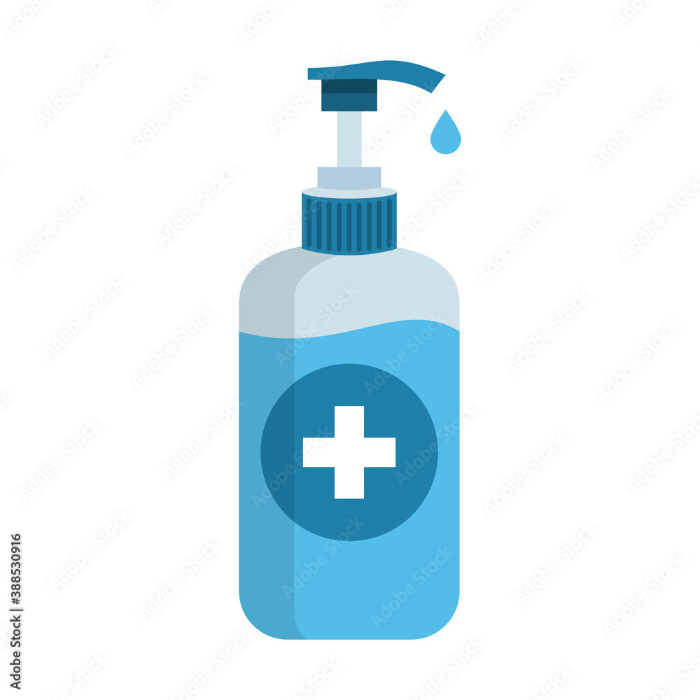 Vector sanitizer icon. Antibacterial soap bottle illustration Vector sanitizer icon. Antibacterial soap bottle illustration