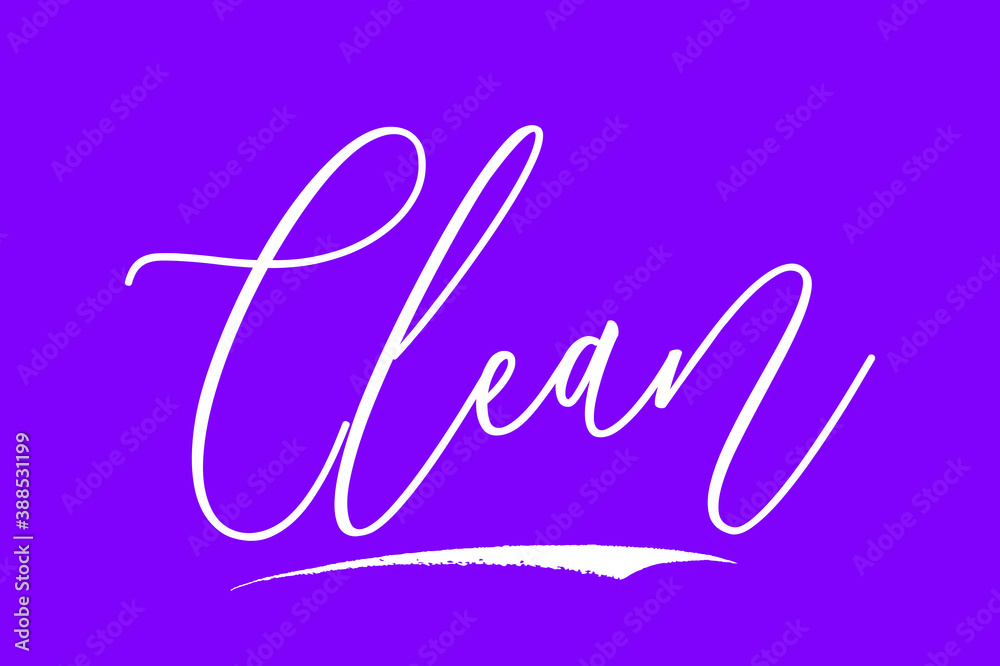 Clean Cursive Bold Calligraphy Text Black Color Text On Purple Background