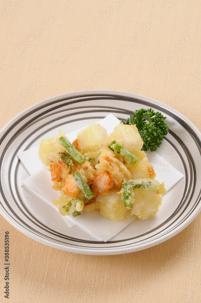 もちのかき揚げ