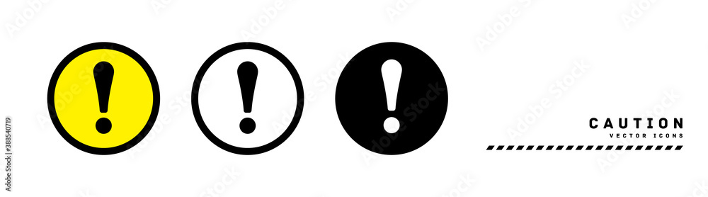 caution vector illustration icon caution vector illustration icon