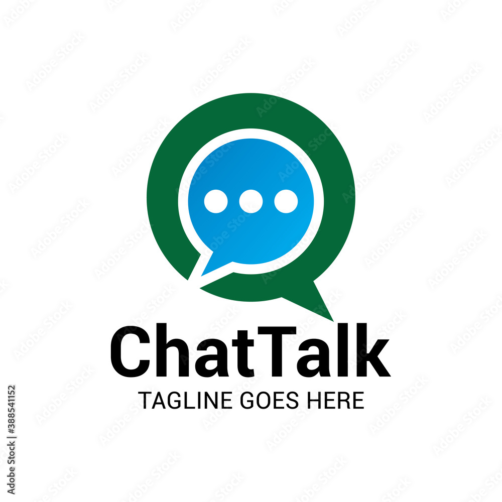 chat bubble logo icon vector template. chat bubble logo icon vector template.