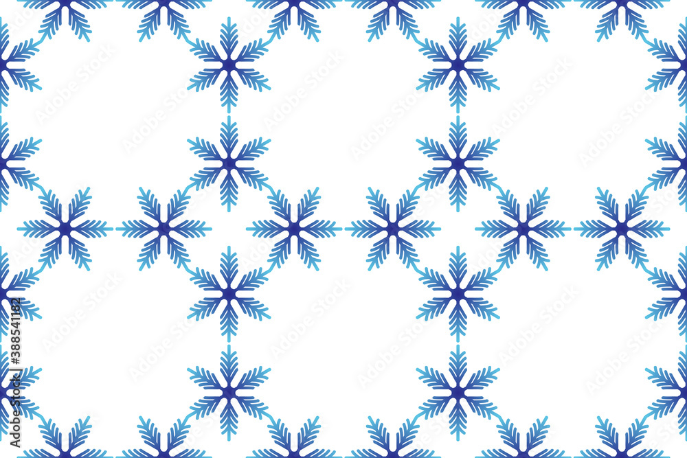 Winter seamless pattern with colorful gradient snowflakes on white background. Vector illustration for fabric, textile wallpaper, posters, gift wrapping paper. Christmas vector illustration. Winter seamless pattern with colorful gradient snowflakes on white background. Vector illustration for fabric, textile wallpaper, posters, gift wrapping paper. Christmas vector illustration.